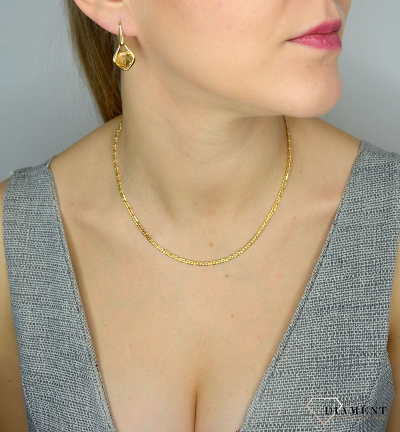 Złoty łańcuszek 333 o szerokości 3 mm DIA-LAN-1451-333 3mm (1).jpg